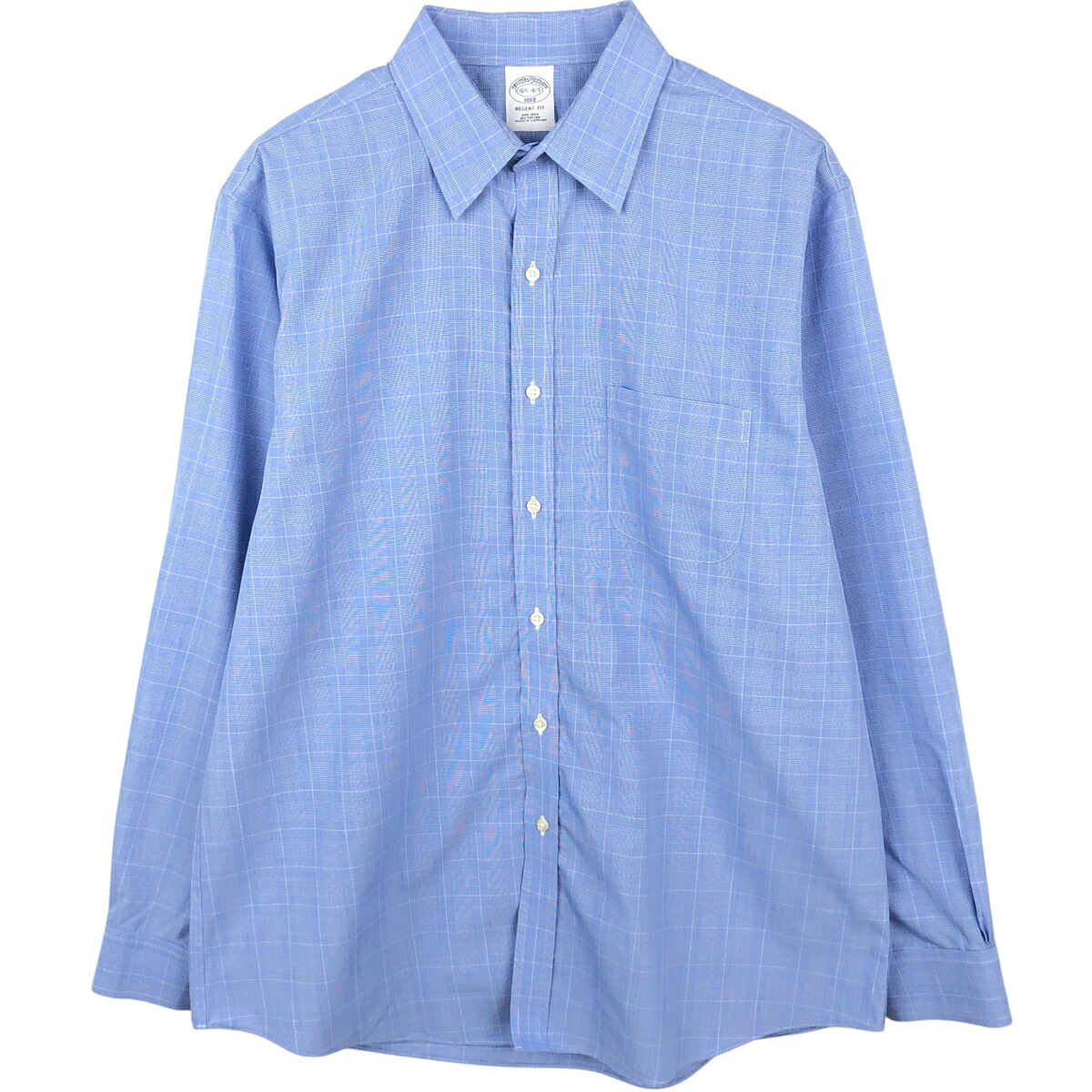Brooks Brothers/ブルックスブラザーズ 1818 REGENT FIT 長袖 コットンチェックシャツ