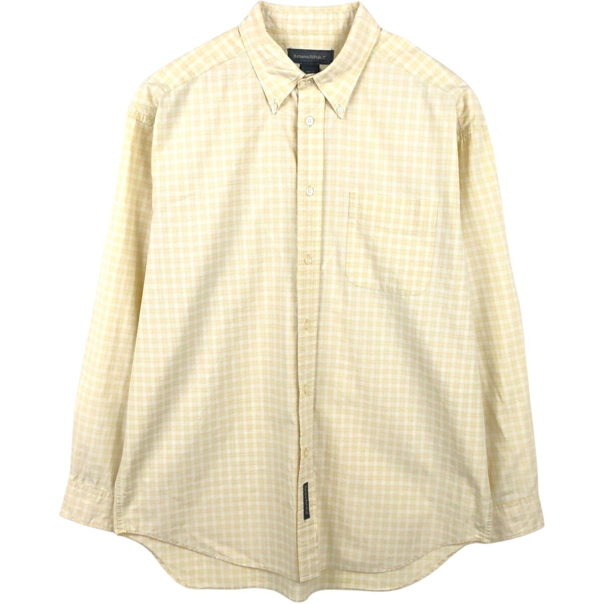 BANANA REPUBLIC/バナナリパブリック 長袖 ボタンダウンチェックシャツ