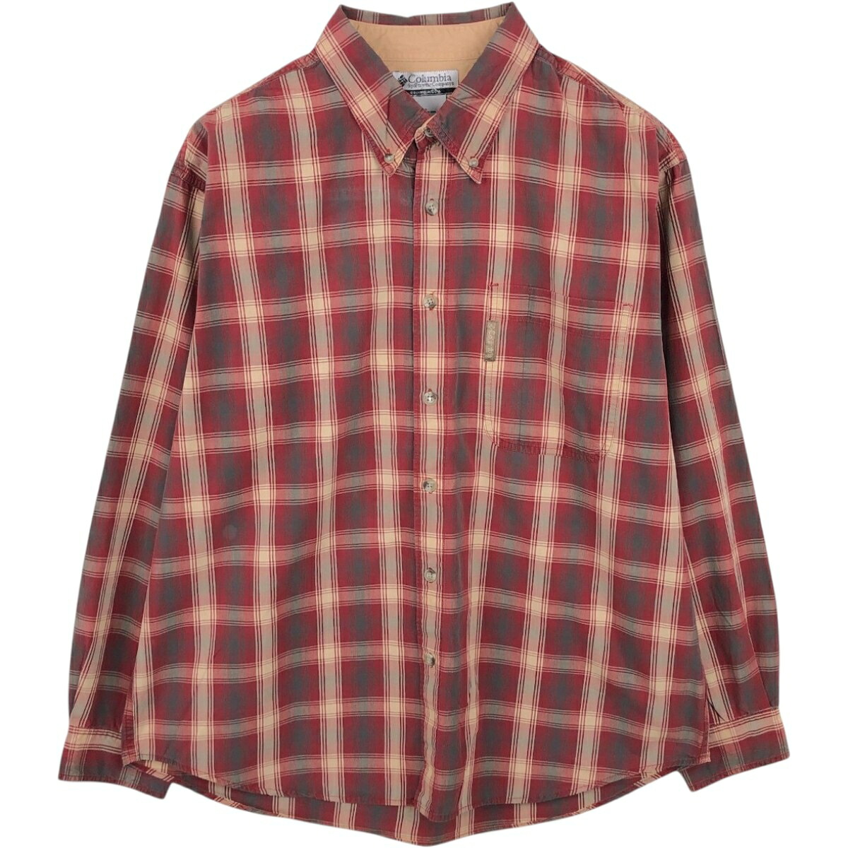 Columbia/コロンビア 長袖 ボタンダウンチェックシャツ