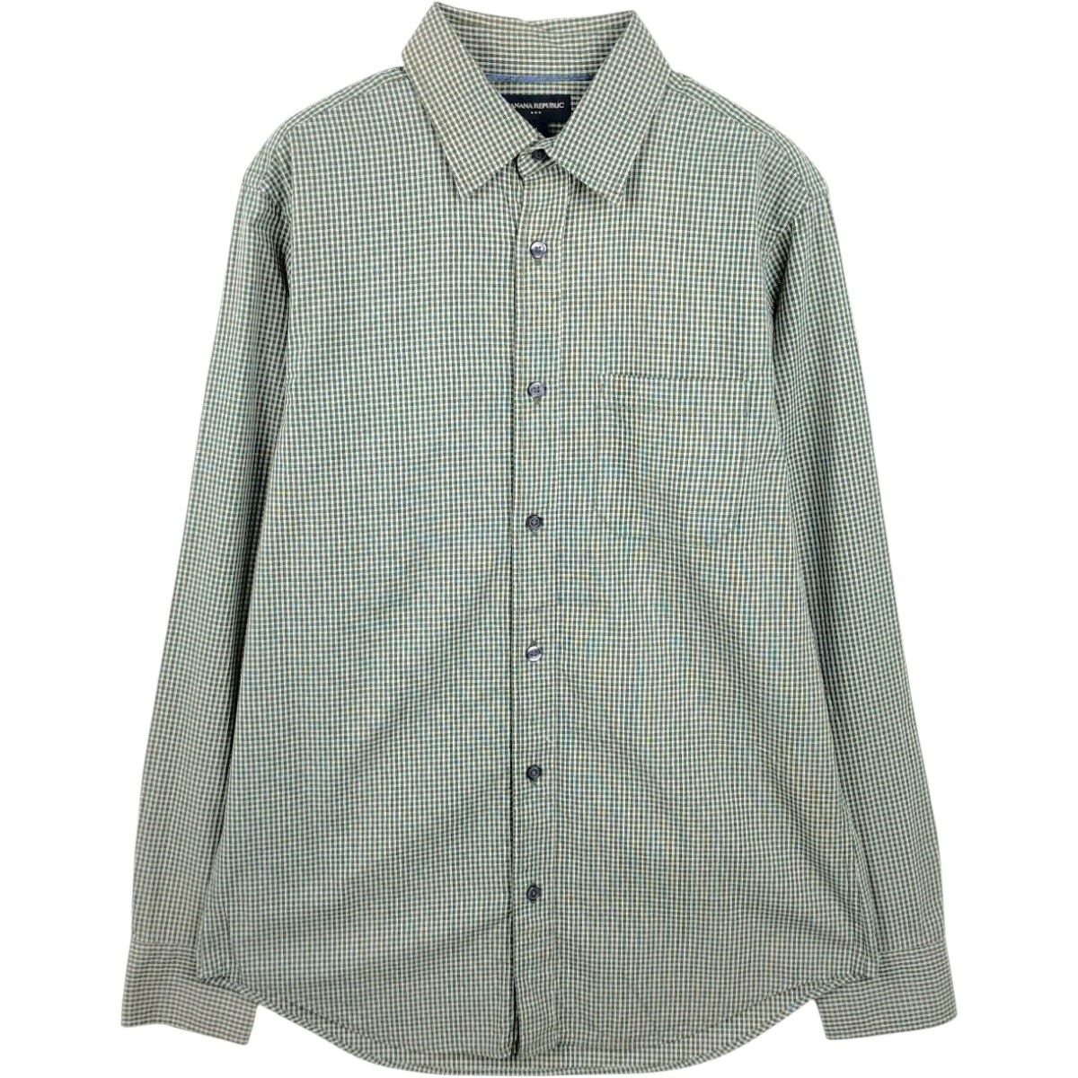 BANANA REPUBLIC/バナナリパブリック 長袖 コットンチェックシャツ