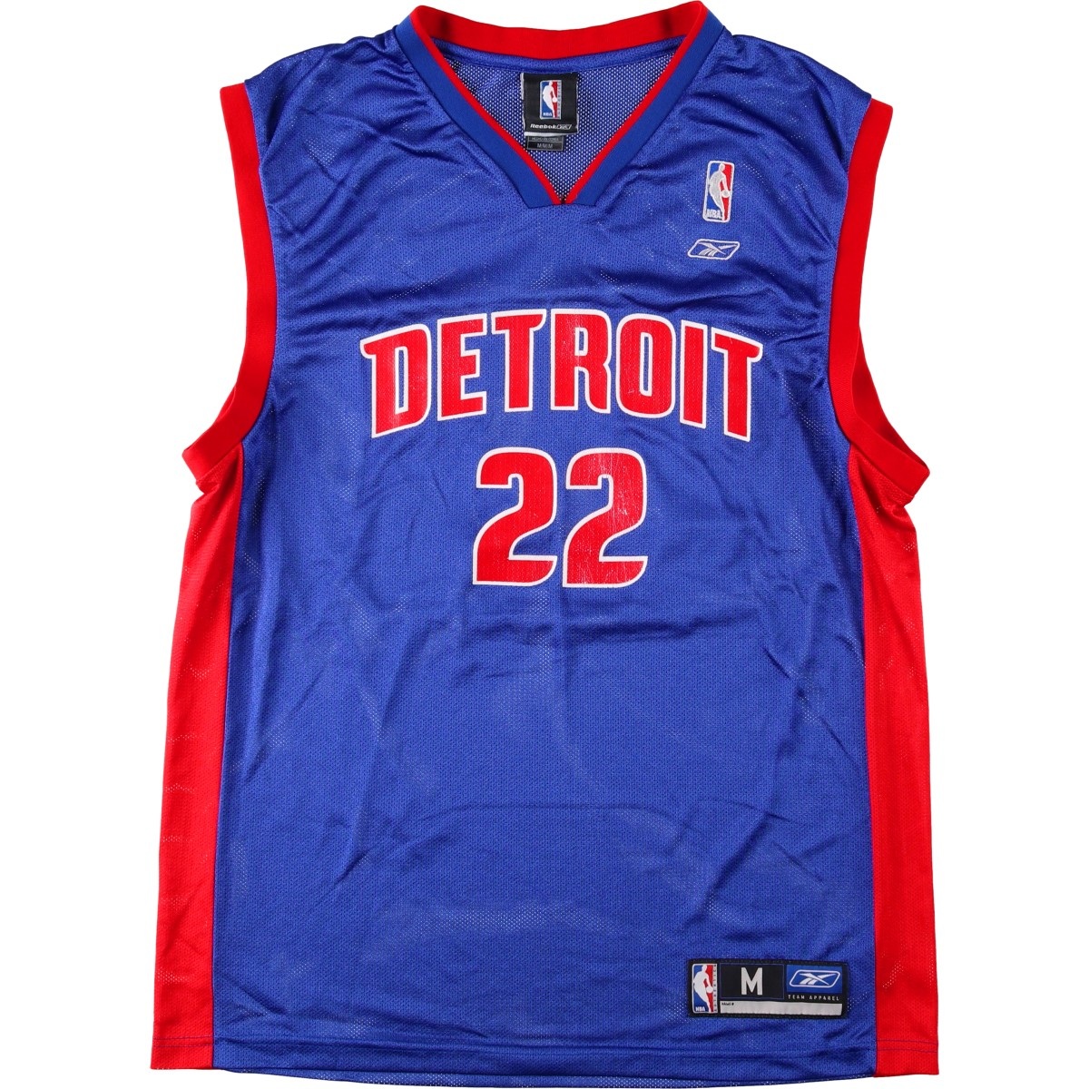 Reebok/リーボック NBA DETROIT PISTONS デトロイト ピストンズ ゲームシャツ レプリカユニフォーム