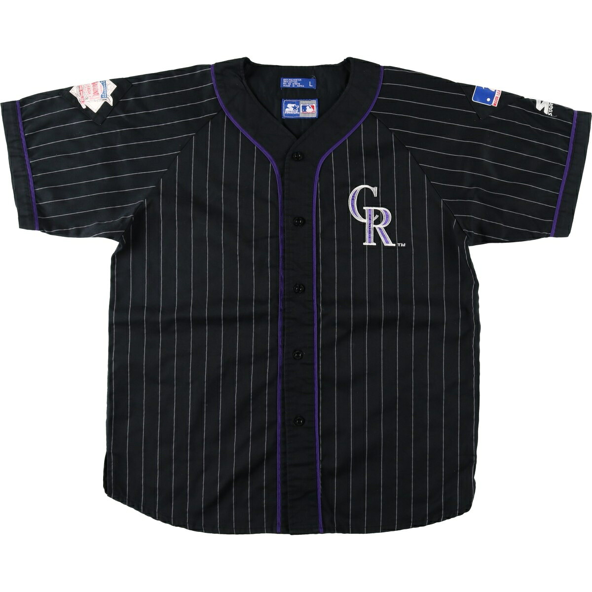 Starter/スターター MLB COLORADO ROOLIES コロラドロッキーズ ゲームシャツ ベースボールシャツ