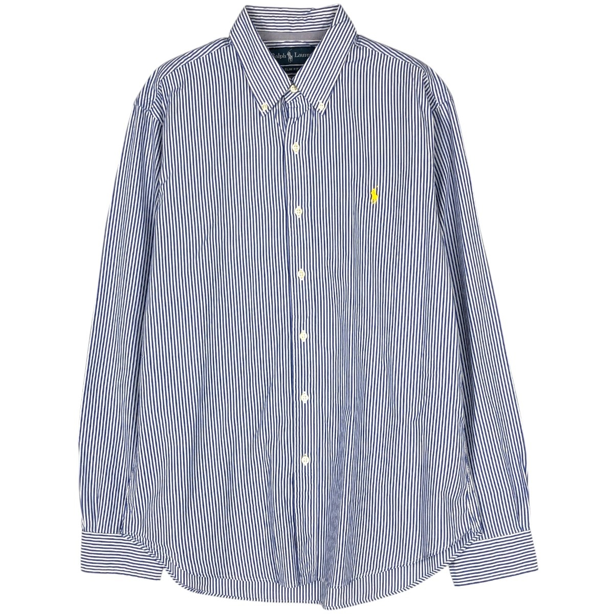 Ralph Lauren/ラルフローレン SLIM FIT スリムフィット 長袖 ボタンダウンストライプシャツ