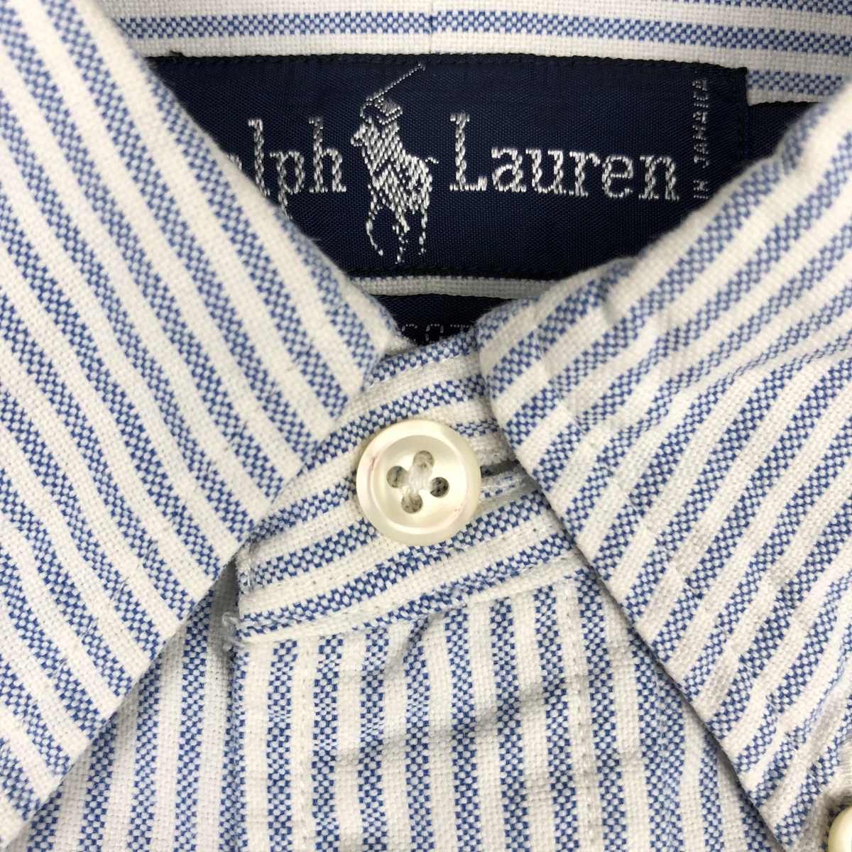 古着 ラルフローレン Ralph Lauren 長袖 ボタンダウンストライプシャツ メンズL相当 /eaa662710 【中古】 【260814】