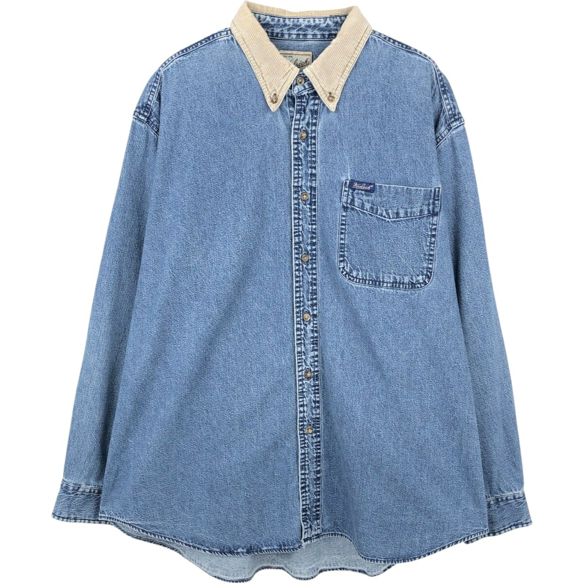 WOOLRICH/ウールリッチ 長袖 ボタンダウンデニムシャツ