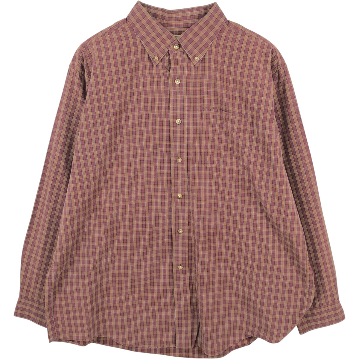 L.L.Bean/エルエルビーン 長袖 ボタンダウンチェックシャツ