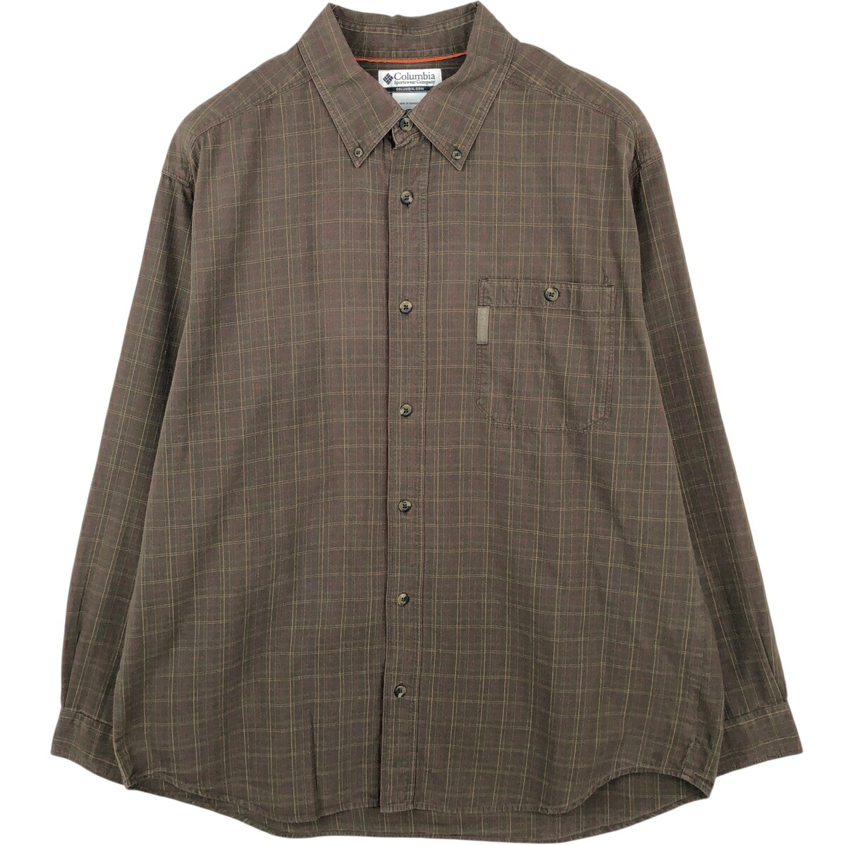 Columbia/コロンビア 長袖 ボタンダウンチェックシャツ