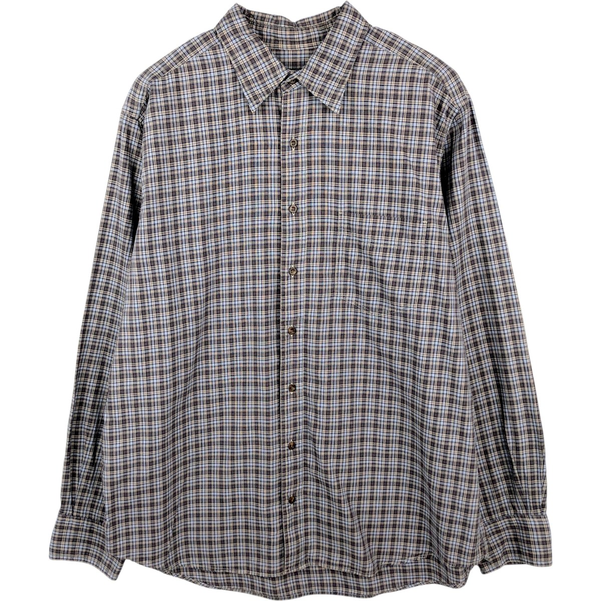 Eddie Bauer/エディーバウアー 長袖 コットンチェックシャツ
