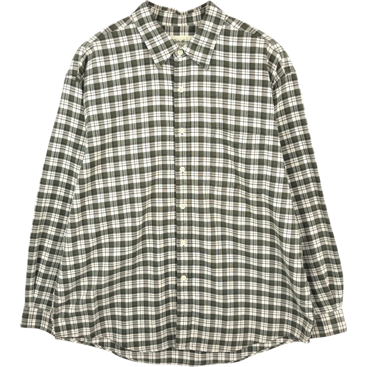 Eddie Bauer/エディーバウアー 長袖 コットンチェックシャツ