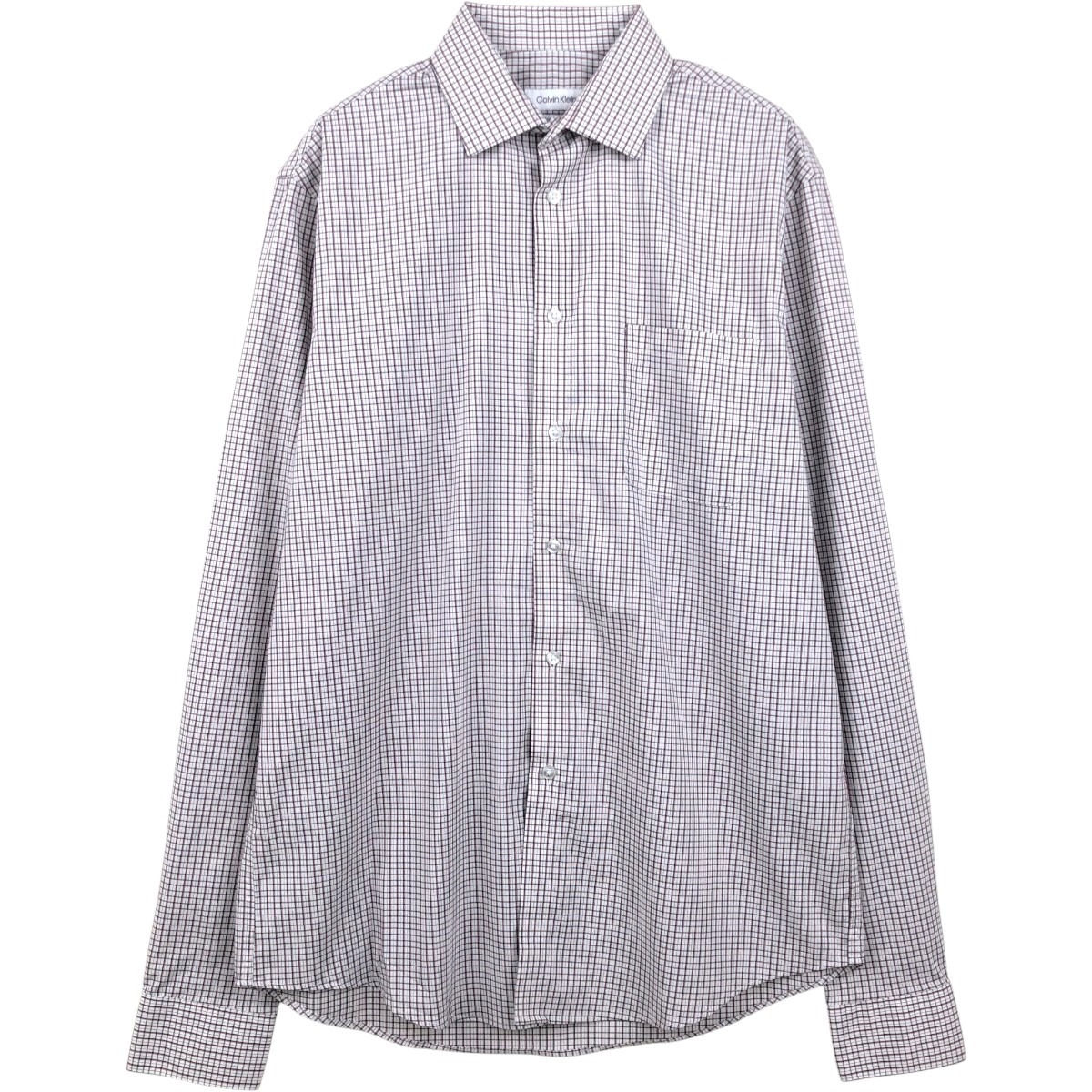 Calvin klein/カルバンクライン 長袖 コットンチェックシャツ