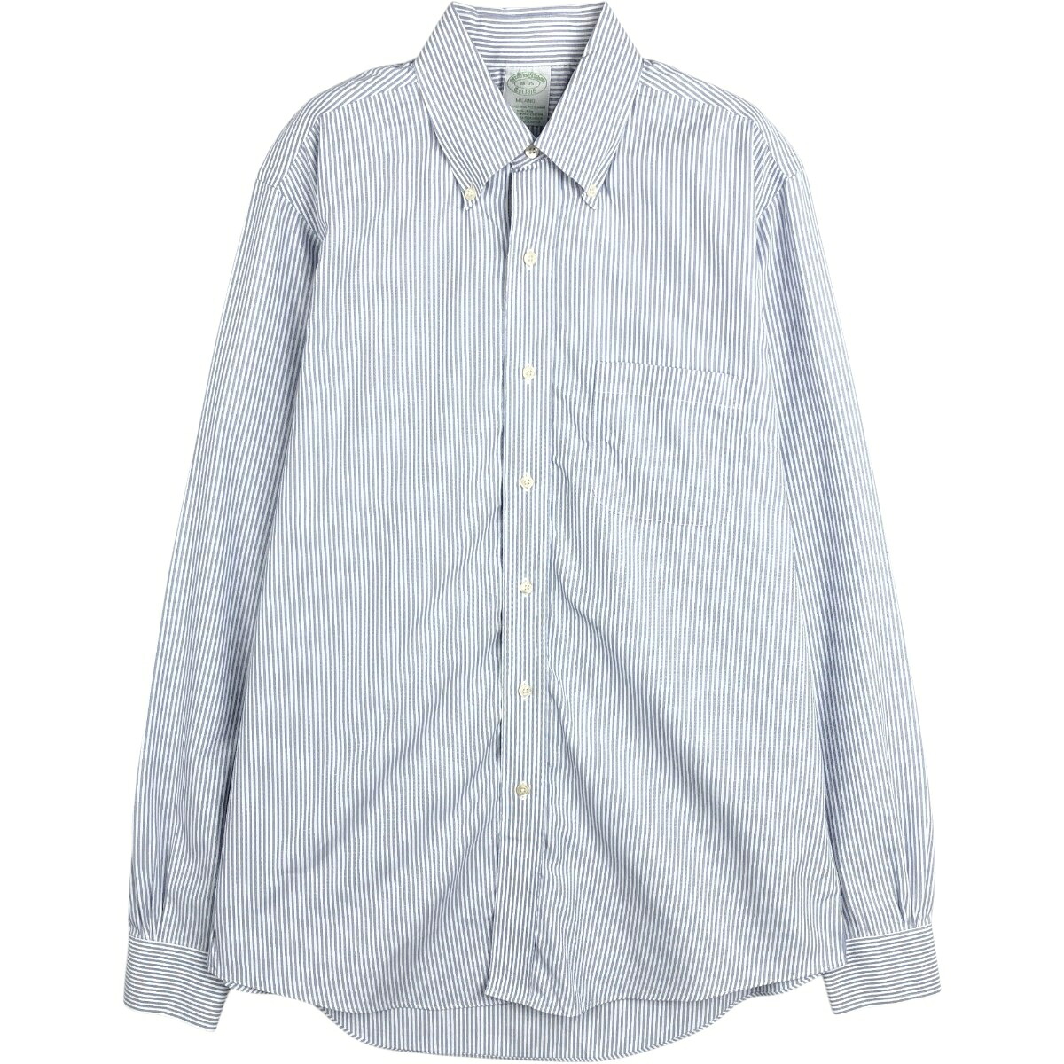 Brooks Brothers/ブルックスブラザーズ Est.1818 MILANO 長袖 ボタンダウンストライプシャツ