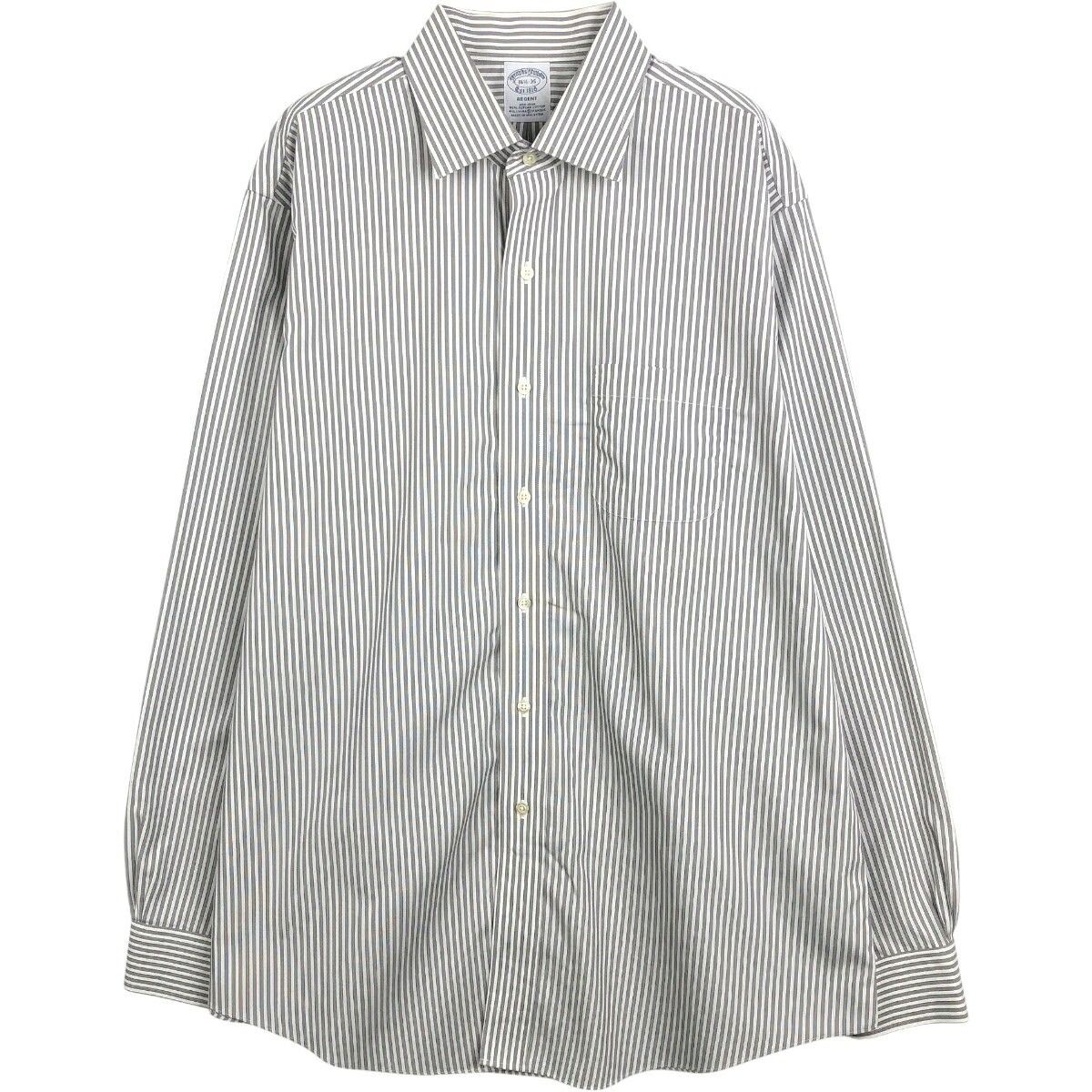 Brooks Brothers/ブルックスブラザーズ Est.1818 長袖 コットンストライプシャツ
