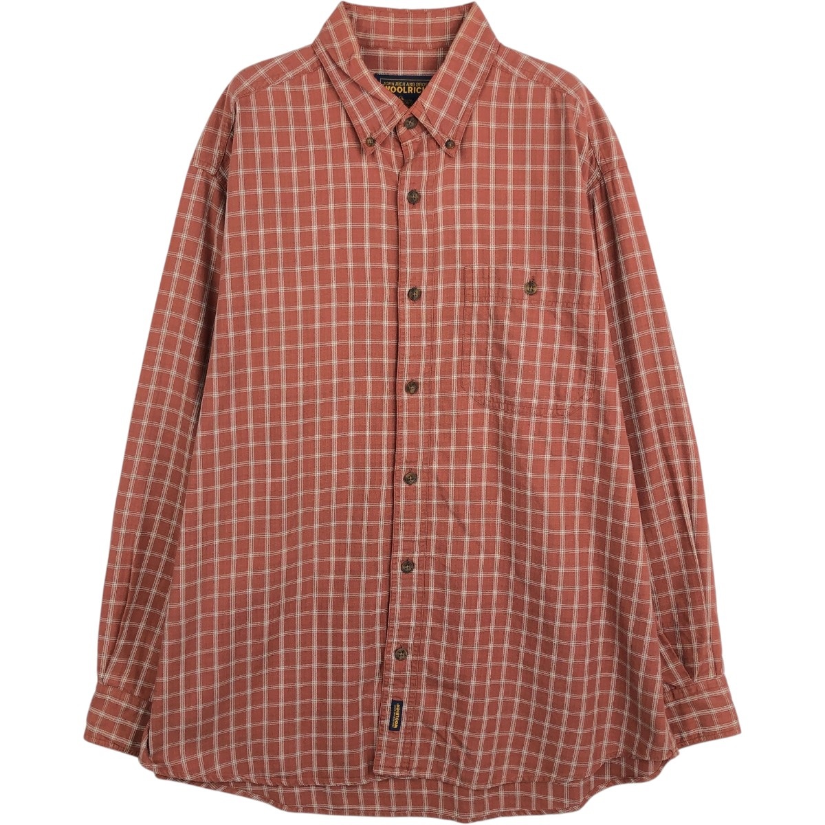 WOOLRICH/ウールリッチ 長袖 ボタンダウンチェックシャツ