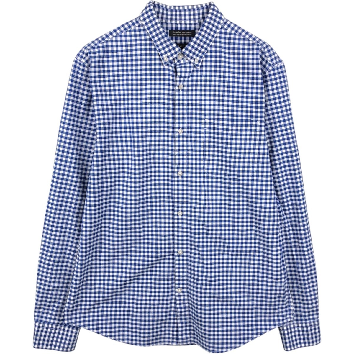 BANANA REPUBLIC/バナナリパブリック GRANT FIT 長袖 ボタンダウンチェックシャツ