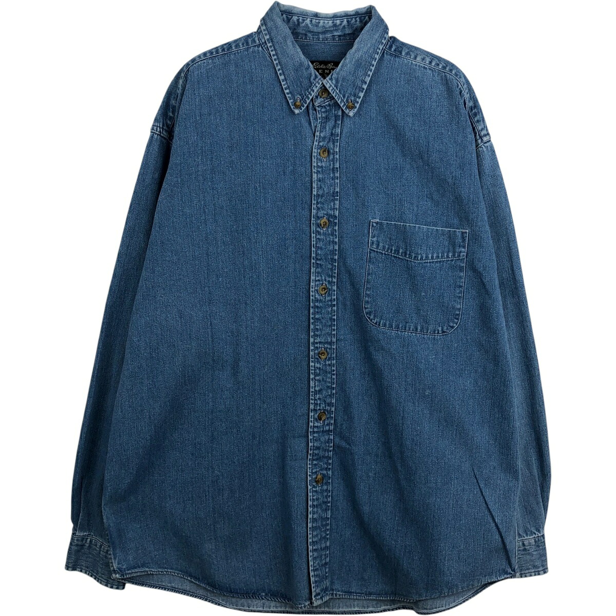 Eddie Bauer/エディーバウアー DENIM 長袖 ボタンダウンデニムシャツ