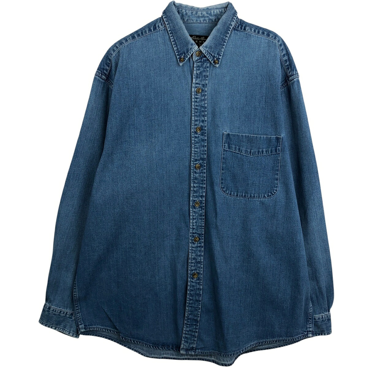 Eddie Bauer/エディーバウアー DENIM 長袖 ボタンダウンデニムシャツ