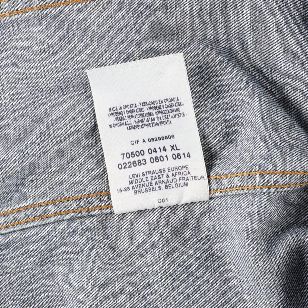 古着 00年代 リーバイス Levis 70500-0414 ユーロモデル デニムジャケット Gジャン メンズXL相当 /eaa663735 【中古】 【260808】