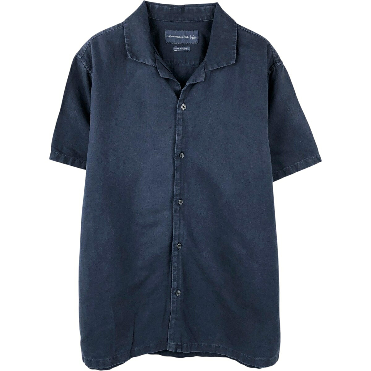 Abercrombie&Fitch/アバクロンビーアンドフィッチ 半袖 オープンカラー リネンシャツ