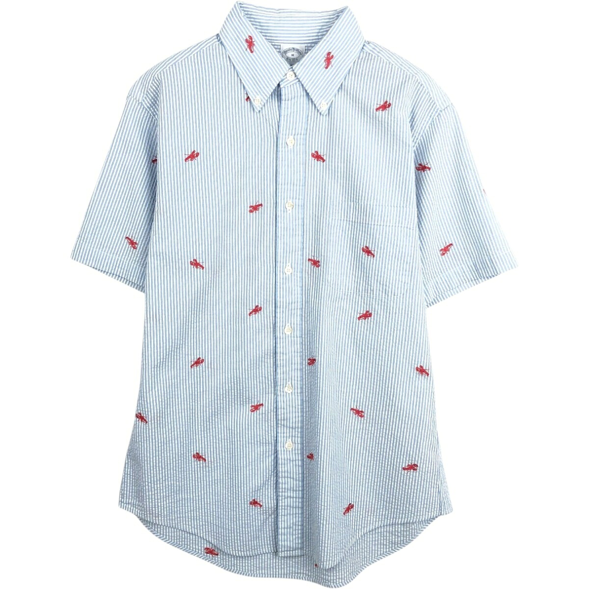 Brooks Brothers/ブルックスブラザーズ Est.1818 半袖 ボタンダウン ストライプシャツ