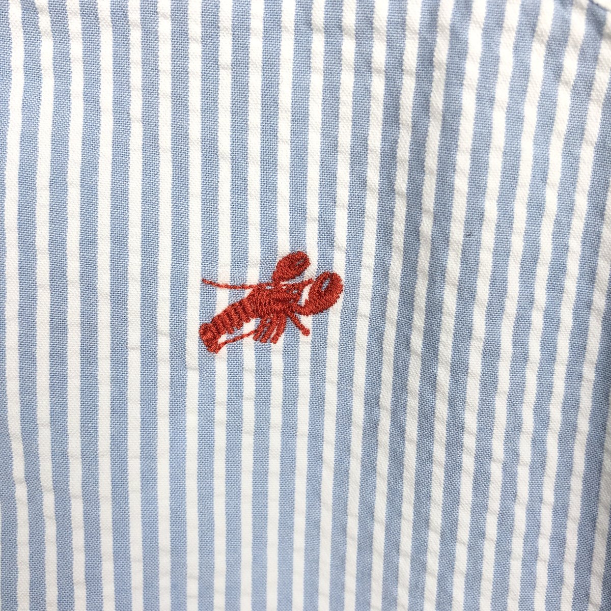 古着 ブルックスブラザーズ Brooks Brothers Est.1818 総柄 シアサッカー 半袖 ボタンダウン ストライプシャツ メンズM相当 /eaa670007 【中古】 【260814】