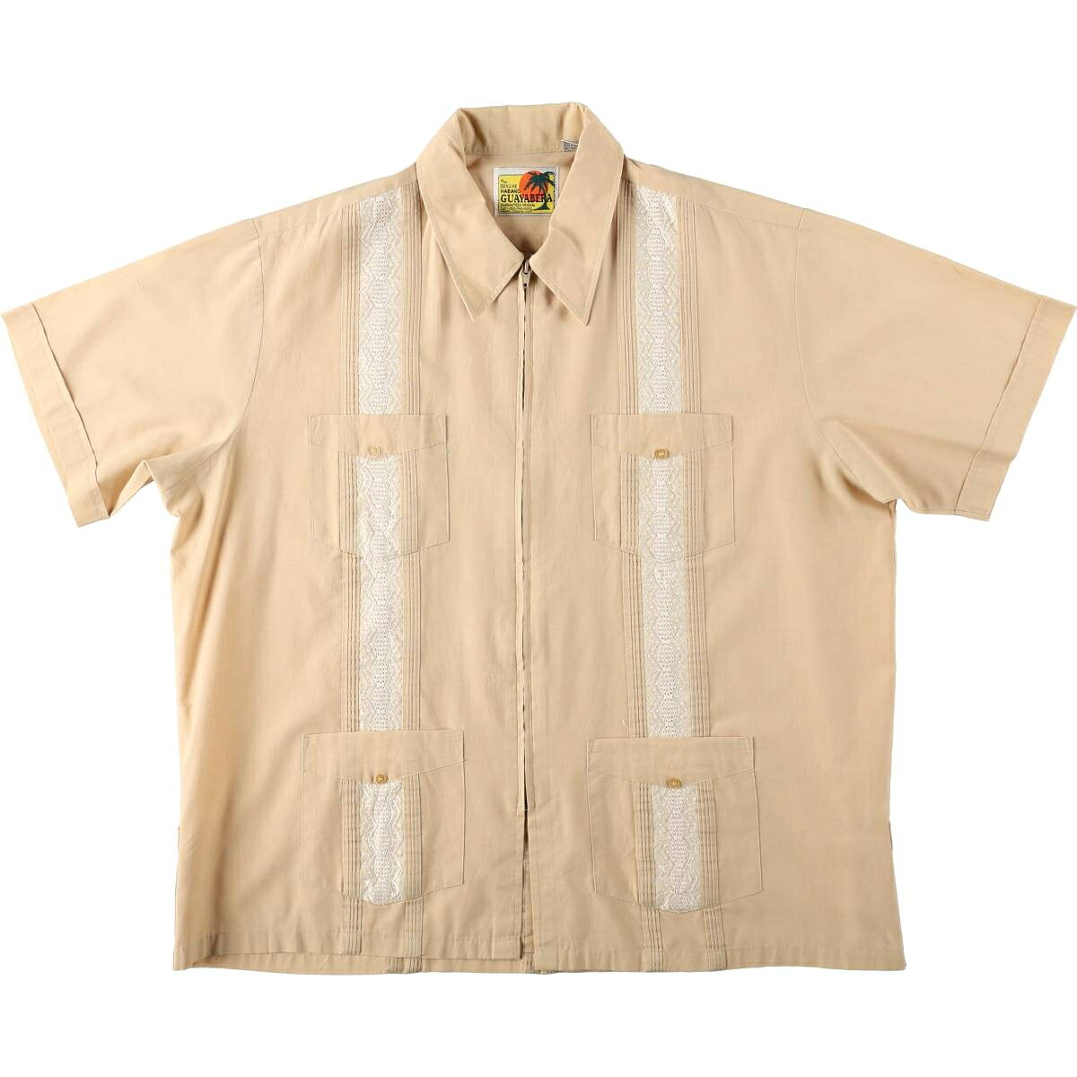 GUAYABERA 半袖 メキシカンシャツ キューバシャツ