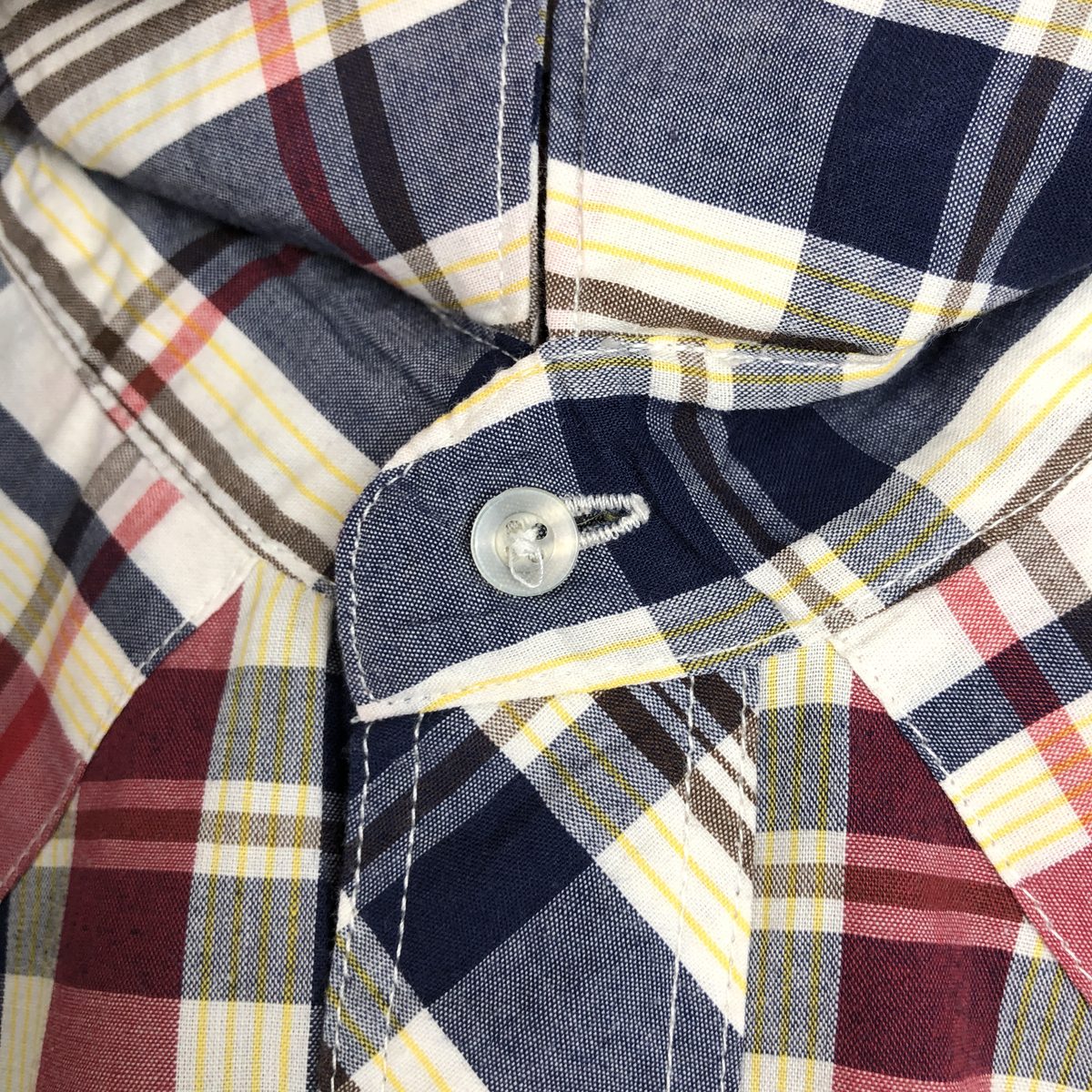 古着 80～90年代 ラングラー Wrangler WESTERN SHIRTS チェック柄 半袖 ウエスタンシャツ メンズL相当 ヴィンテージ /eaa670069 【中古】 【260814】