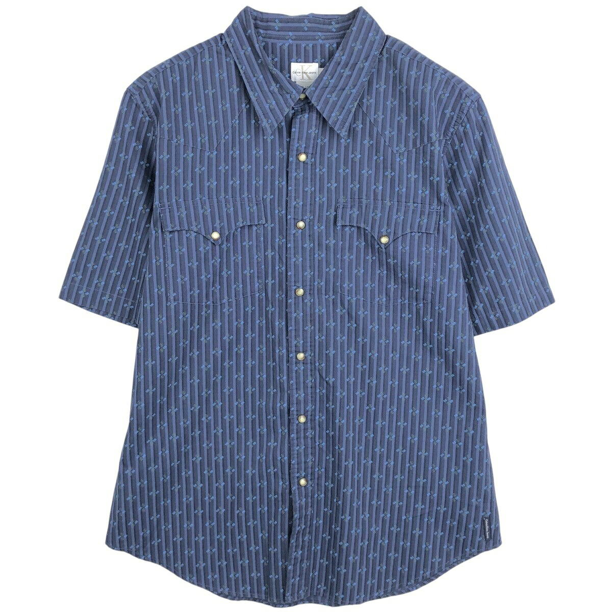 Calvin klein/カルバンクライン JEANS 半袖 ウエスタンシャツ