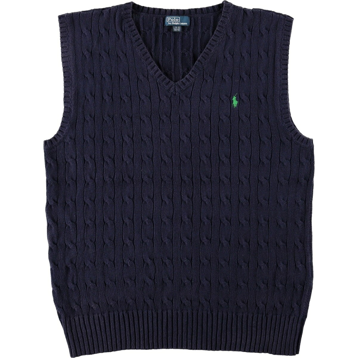 Ralph Lauren/ラルフローレン POLO by Ralph Lauren Vネック コットンニットベスト