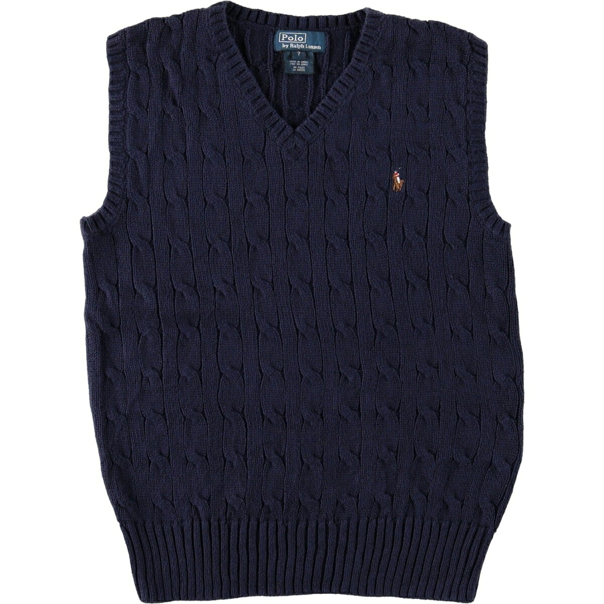Ralph Lauren/ラルフローレン POLO by Ralph Lauren Vネック コットンニットベスト