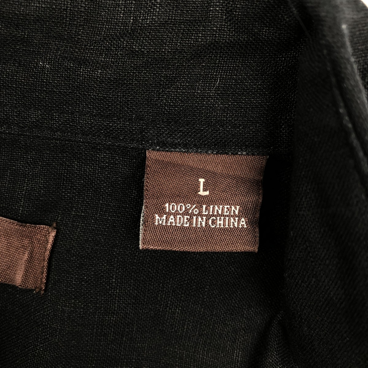 古着 ペリーエリス PERRY ELLIS 半袖 リネンシャツ ボックスシャツ メンズL相当 /eaa670506 【中古】 【260825】