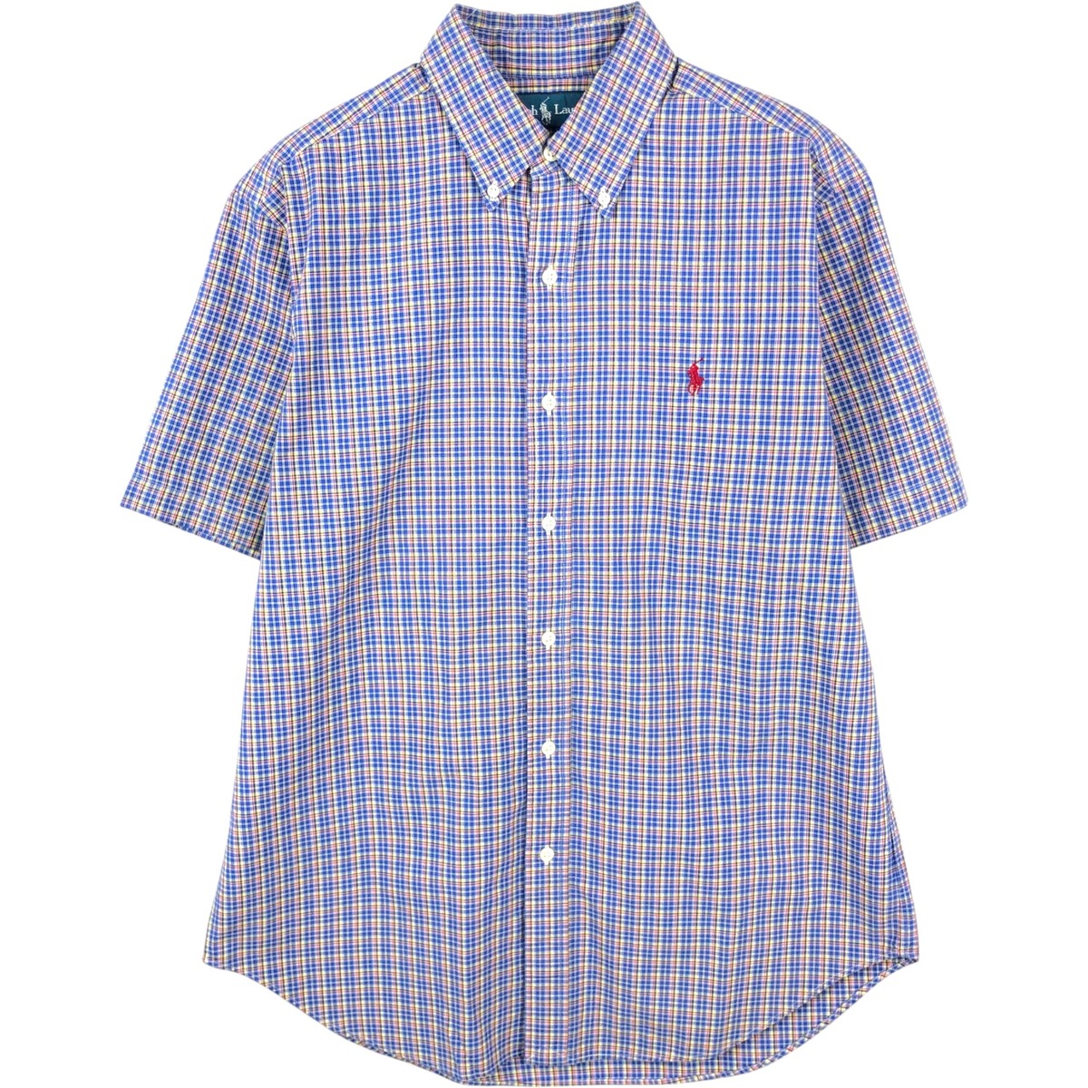 Ralph Lauren/ラルフローレン CLASSIC FIT クラシックフィット 半袖 ボタンダウン チェックシャツ