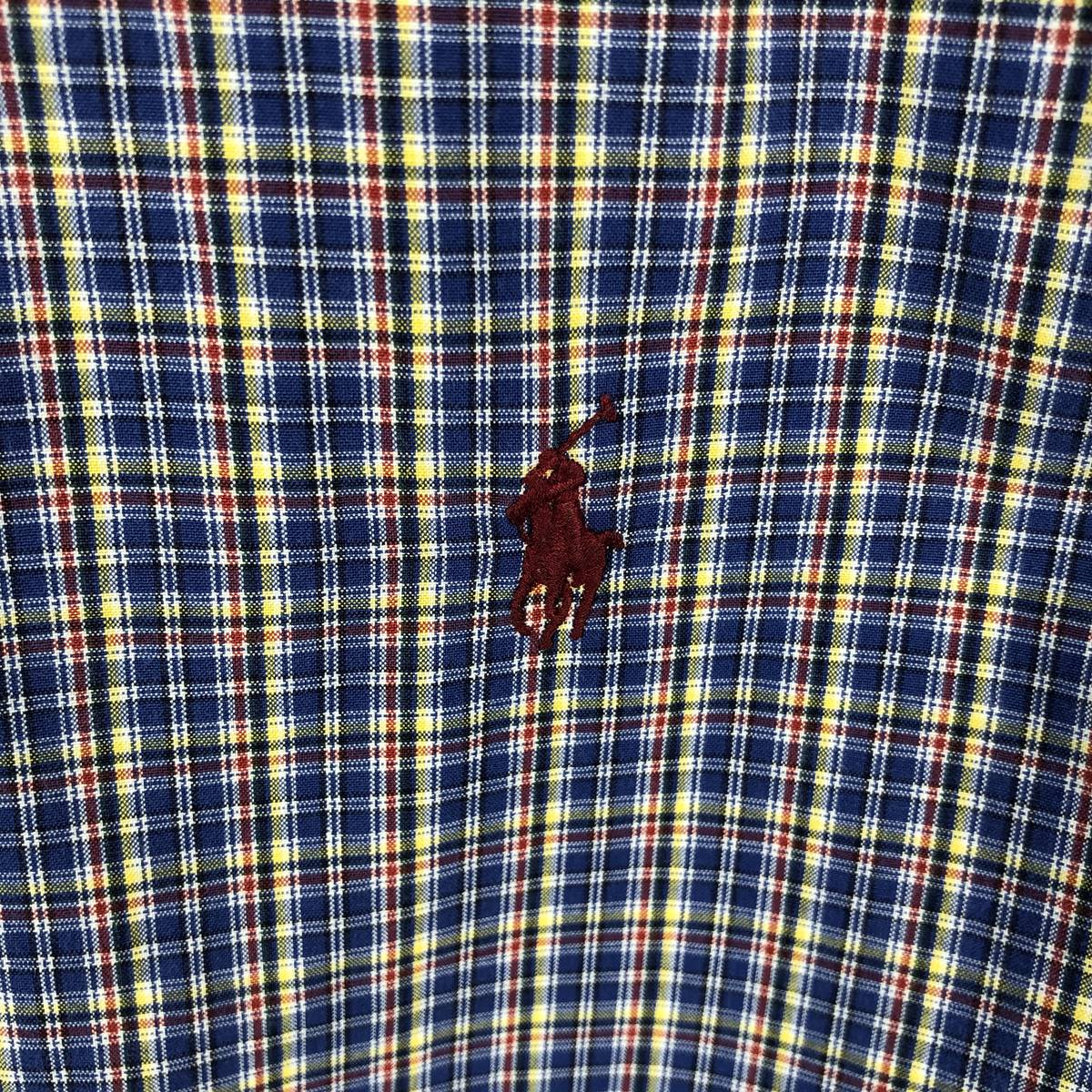 古着 ラルフローレン Ralph Lauren CLASSIC FIT クラシックフィット 半袖 ボタンダウン チェックシャツ メンズM相当 /eaa670531 【中古】 【260829】