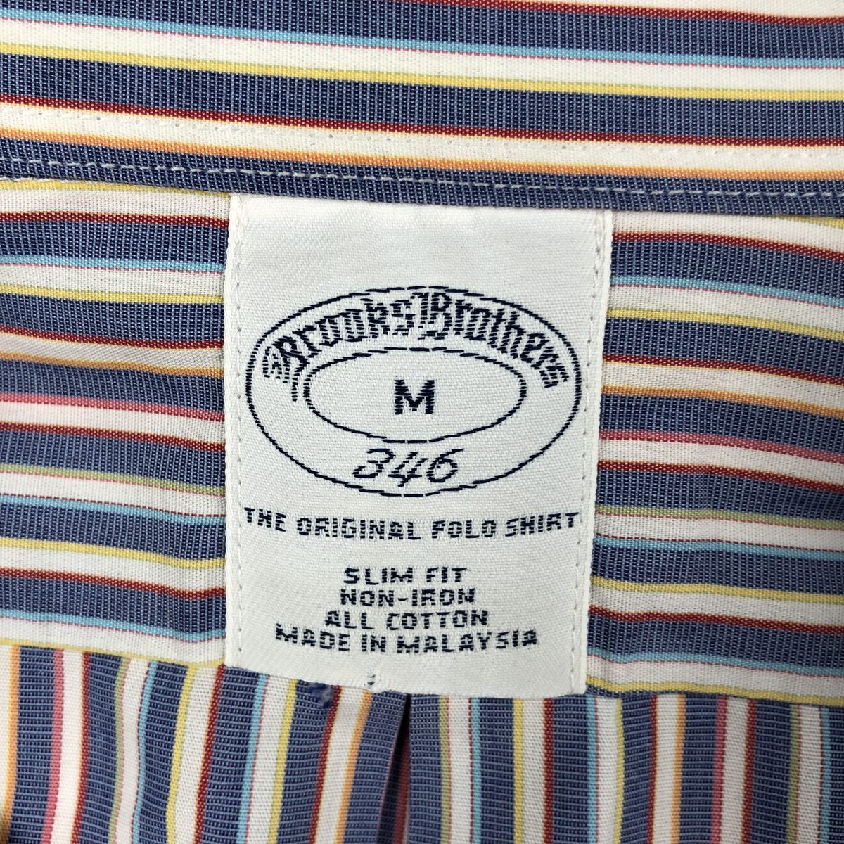古着 ブルックスブラザーズ Brooks Brothers 346 半袖 ボタンダウン ストライプシャツ メンズM相当 /eaa670681 【中古】 【260829】
