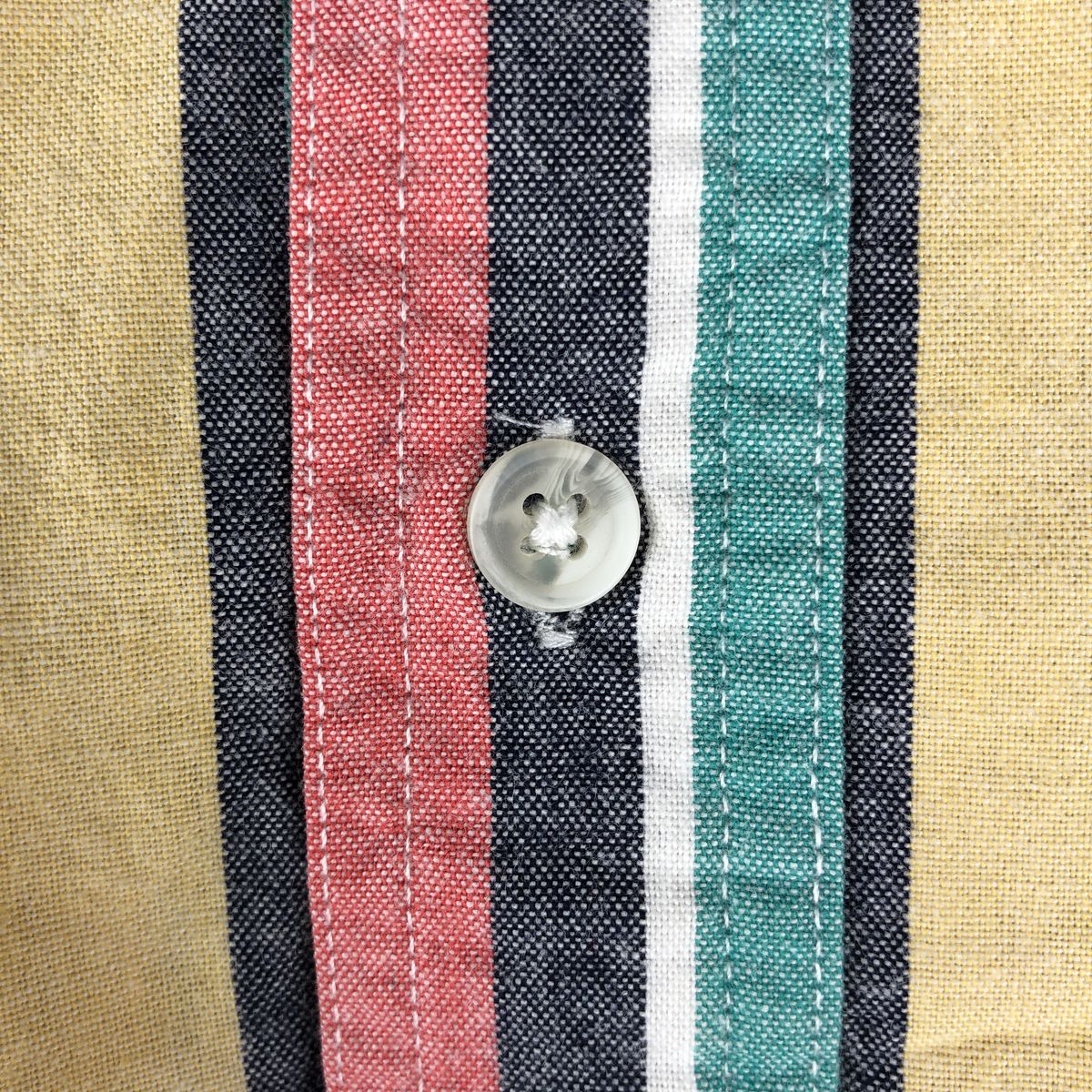 古着 70～80年代 エディーバウアー Eddie Bauer 黒タグ マルチストライプ 半袖 コットン ストライプシャツ メンズL相当 ヴィンテージ /eaa670690 【中古】 【260829】