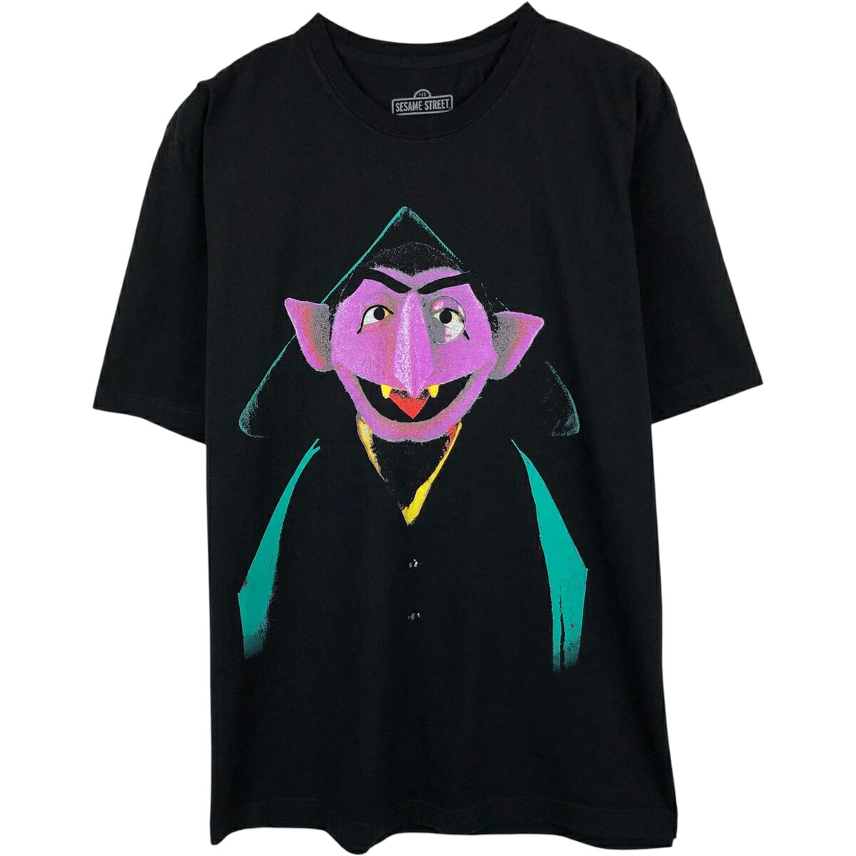 SESAME STREET セサミストリート カウント伯爵 キャラクタープリントTシャツ