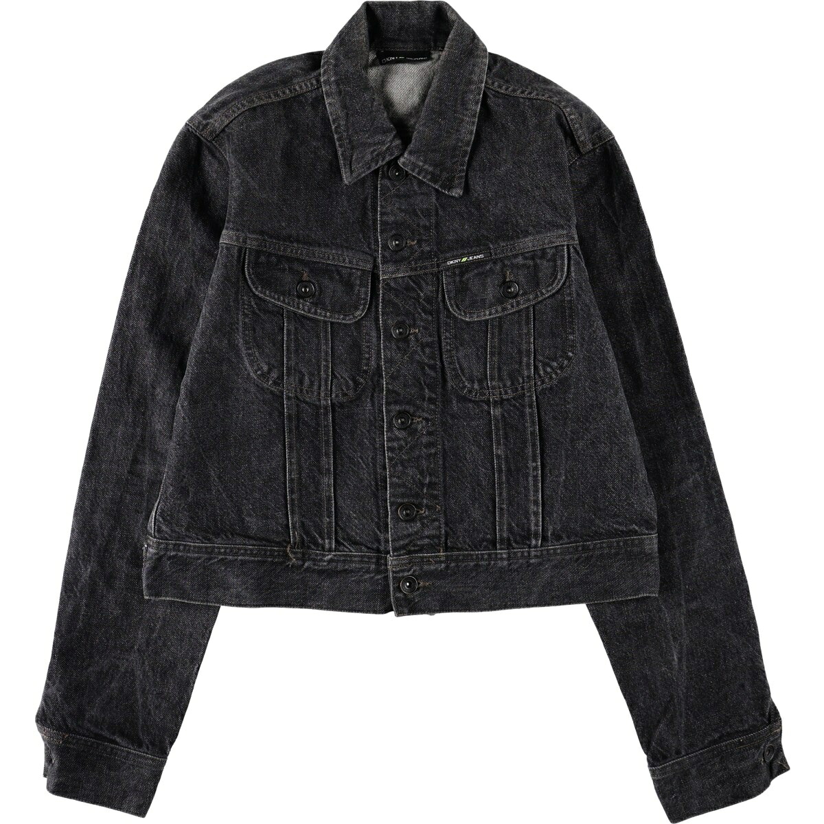 DKNY/ダナキャランニューヨーク JEANS ブラックデニムジャケット Gジャン