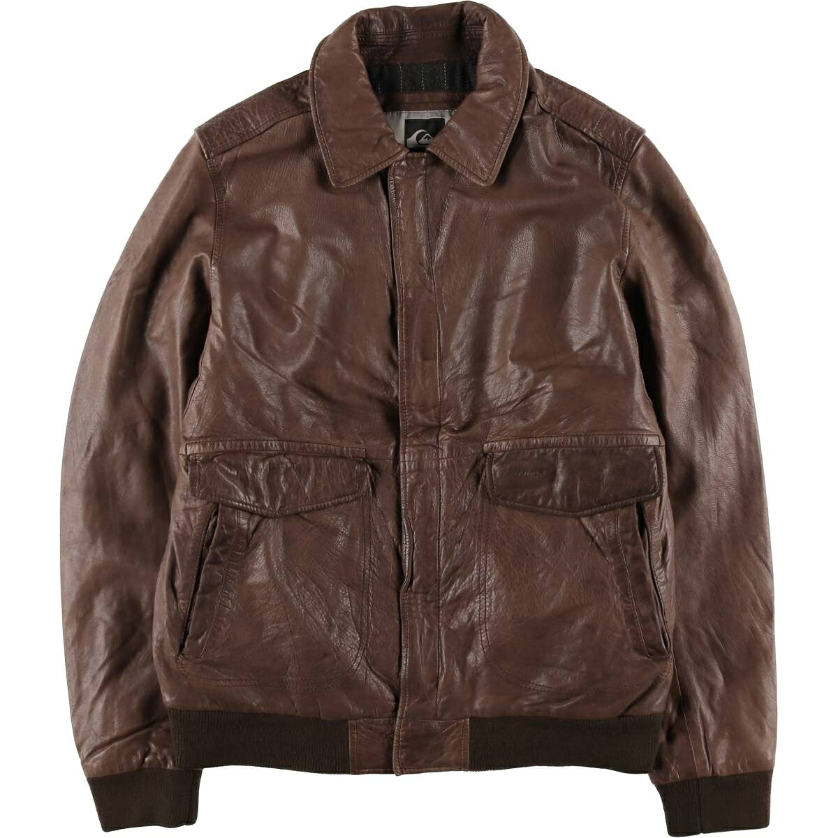 QUIKSILVER/クイックシルバー レザーブルゾン