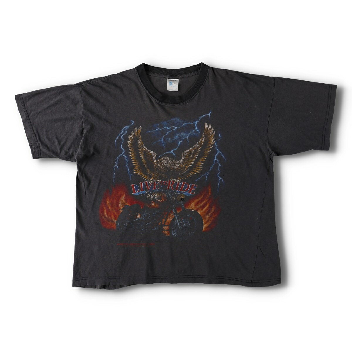 AMERICAN FLAG モーターサイクル バイクTシャツ