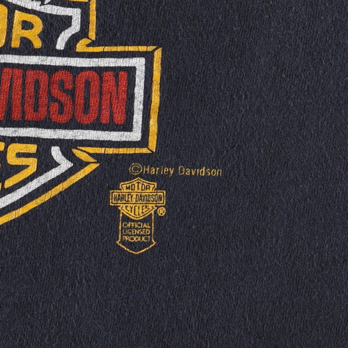 古着 80年代 ヘインズ Hanes BEEFY-T 青タグ Harley-Davidson ハーレーダビッドソン 鷲柄 イーグル柄 モーターサイクル バイクTシャツ USA製 メンズL相当 ヴィンテージ /evb035604 【中古】 【260801】 【V2608】