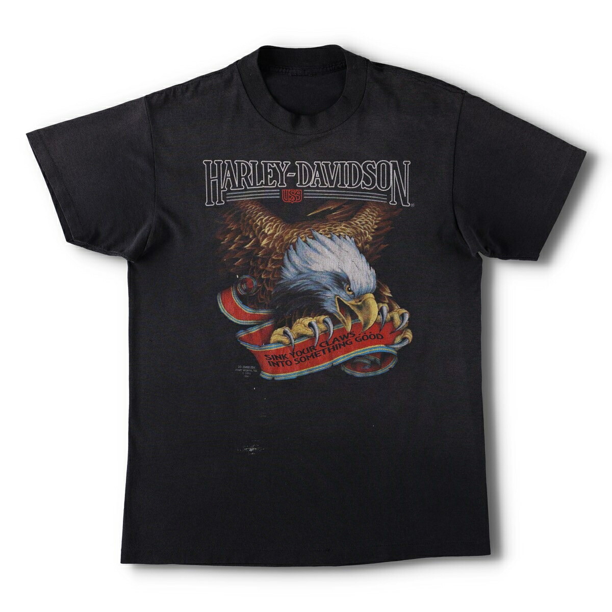 Harley-Davidson/ハーレーダビッドソン 3D EMBLEM モーターサイクル バイクTシャツ