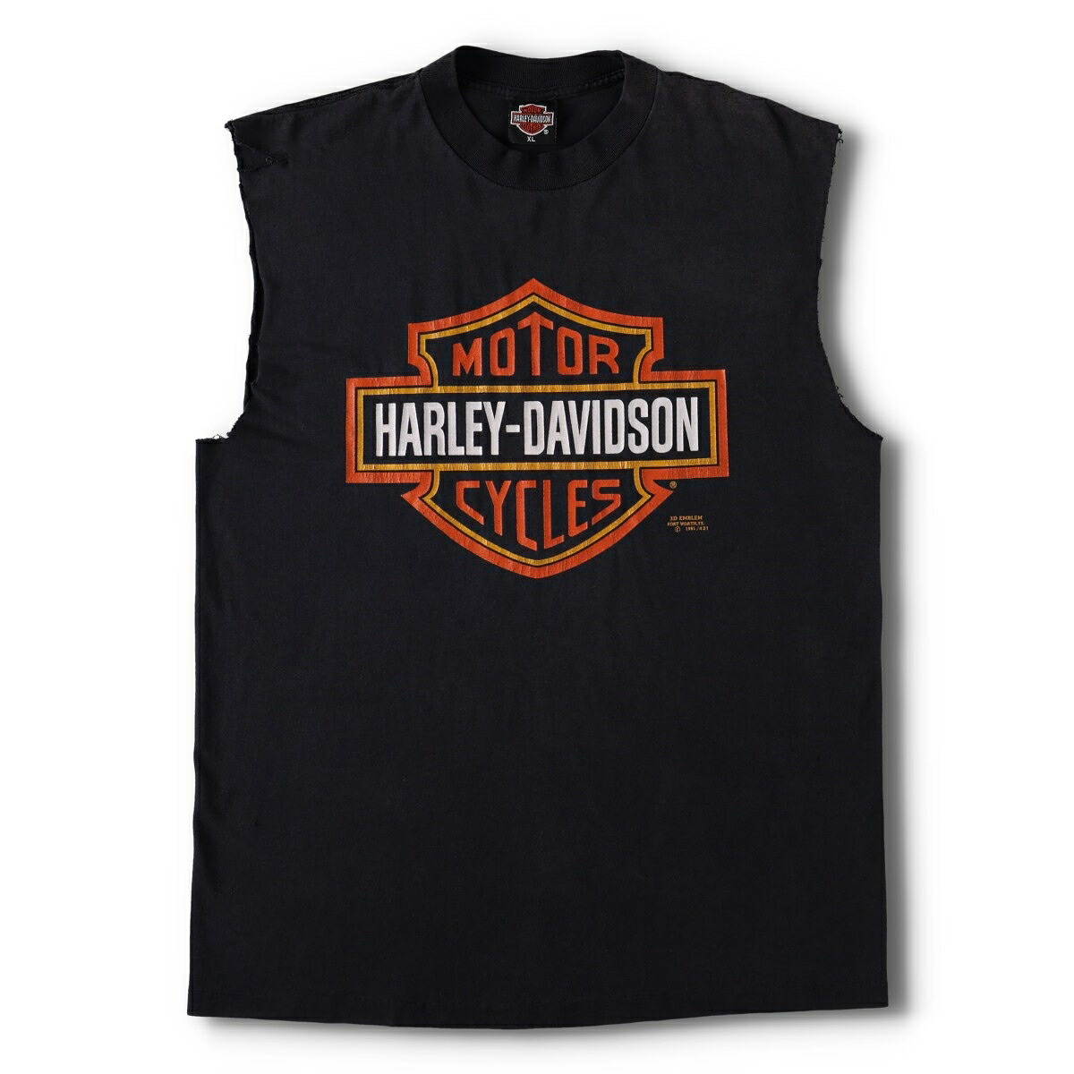 Harley-Davidson/ハーレーダビッドソン 3D EMBLEM モーターサイクル バイクTシャツ