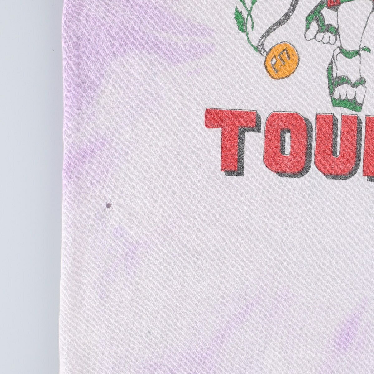 古着 80～90年代 crazy shirt JERRY GARCIA ジェリーガルシア タイダイ柄 JERRY GARCIA BAND TOUR ツアー バンドTシャツ バンT USA製 メンズXL相当 ヴィンテージ /evb035627 【中古】 【260807】 【V2608】
