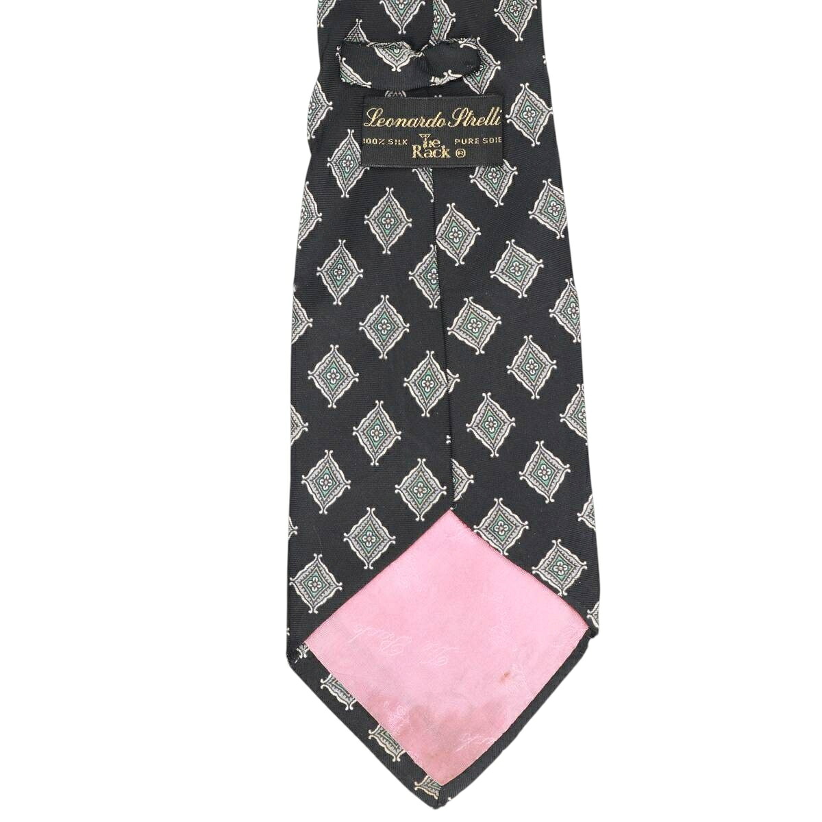 古着 タイラック Tie Rack Leonardo Strelli レオナルド ストレリ ダイヤ柄 花柄 ネクタイ イタリア製 /gaa008098 【中古】 【260803】