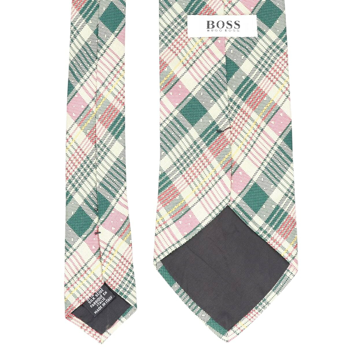 古着 ヒューゴボス HUGO BOSS チェック柄 ネクタイ イタリア製 /gaa008108 【中古】 【260803】