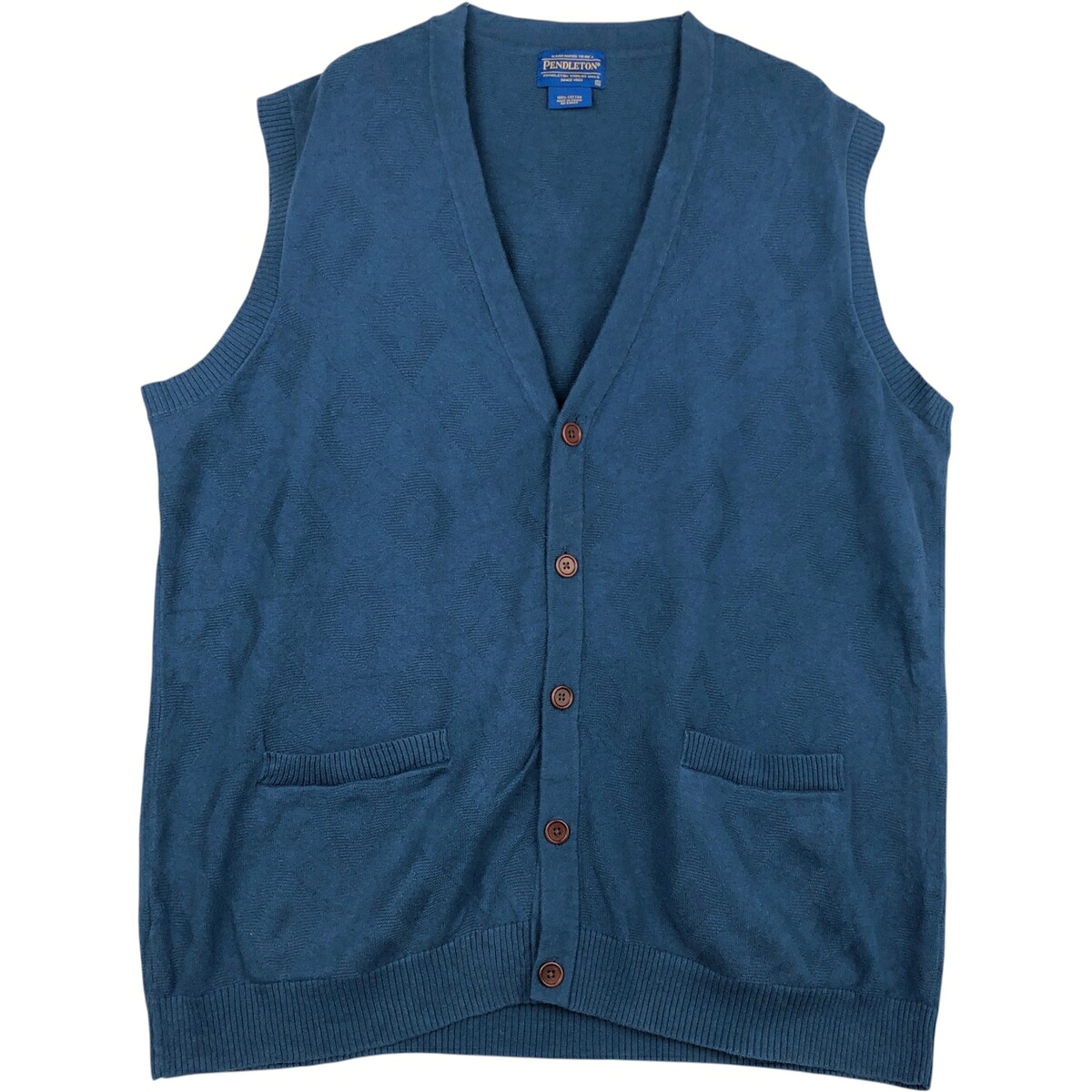 PENDLETON/ペンドルトン 前開き コットンニットベスト