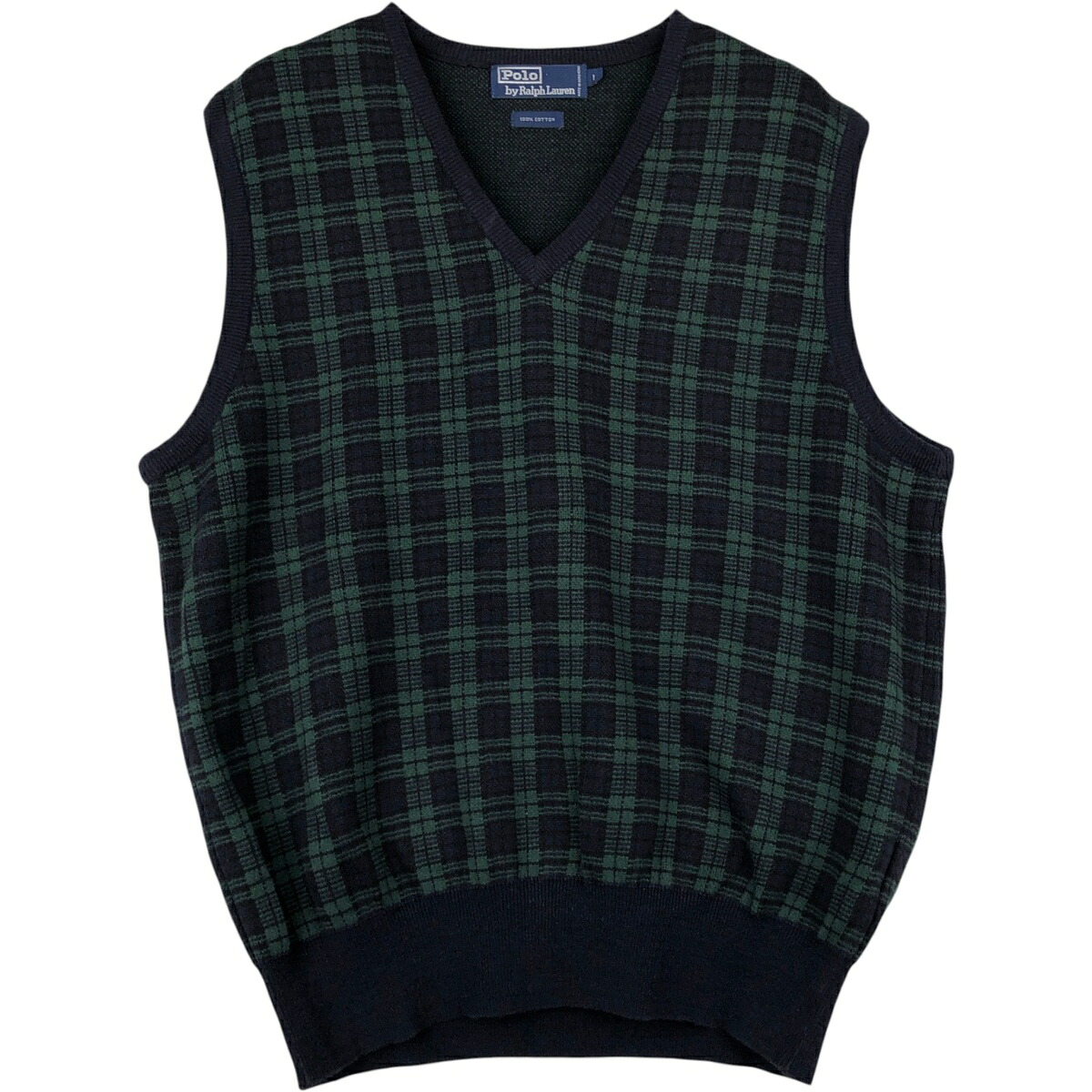 Ralph Lauren/ラルフローレン POLO by Ralph Lauren Vネック コットンニットベスト
