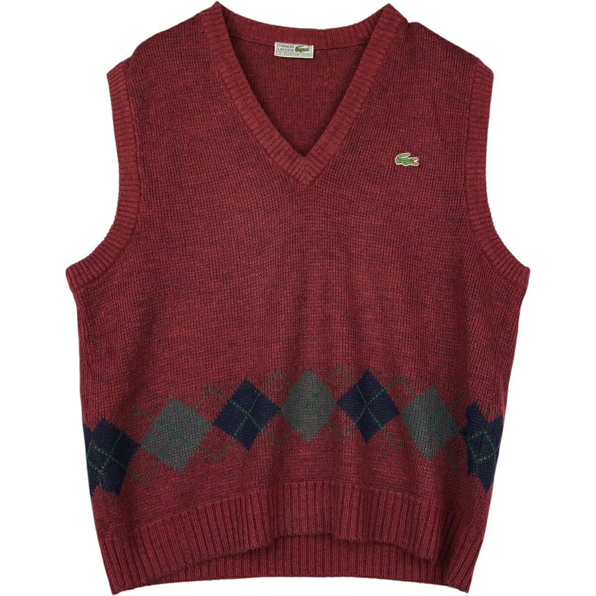 LACOSTE/ラコステ Vネック アクリルニットベスト