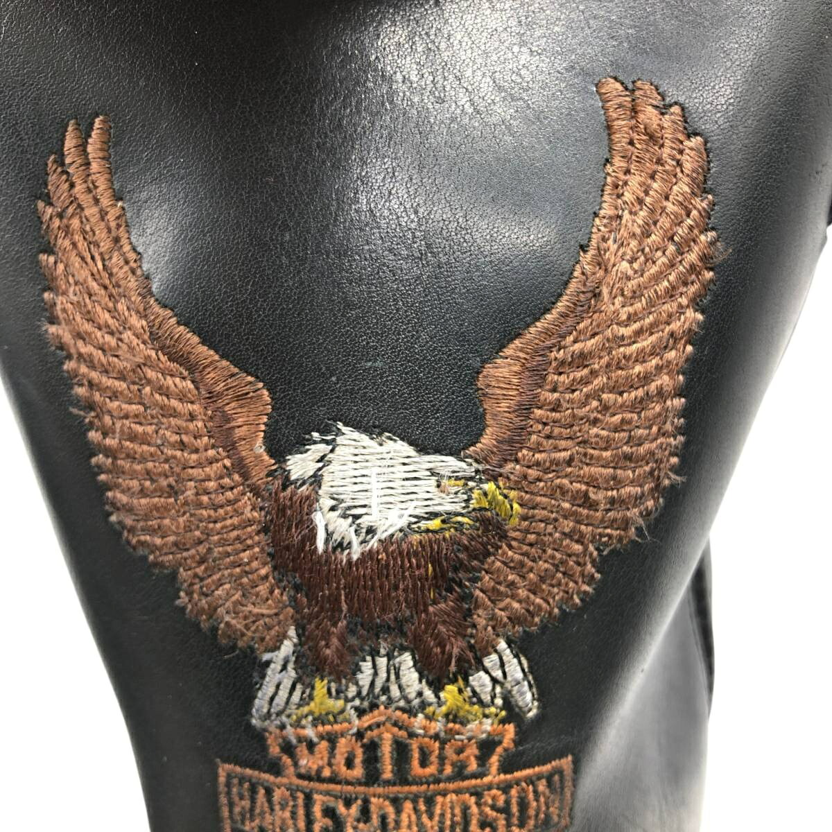 古着 ハーレーダビッドソン Harley-Davidson 鷲柄 イーグル柄 厚底 スクエアトゥ リングブーツ メンズ26.5cm相当 /svb001068 【中古】 【260807】 【V2608】